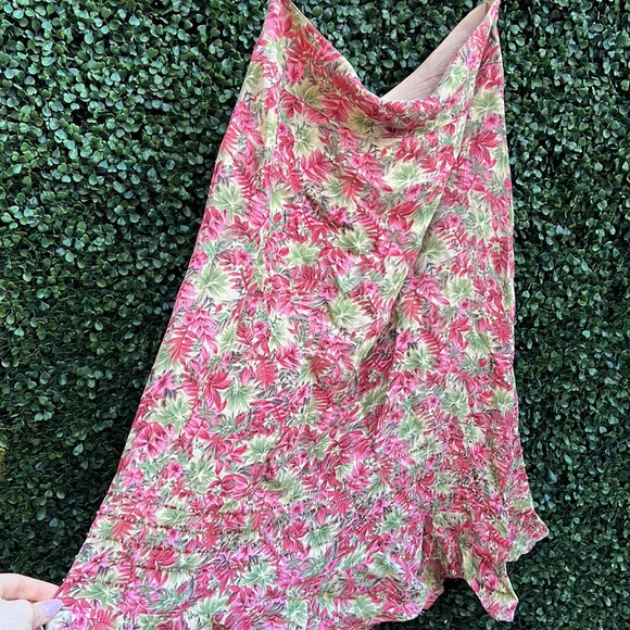 🌸 Vintage 90s April Cornell Floral Beaded Midi Skirt - Picture 6 of 6